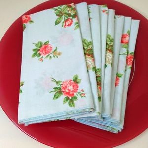NEVER USED Mother's Day Brunch Table napkins (8) cotton